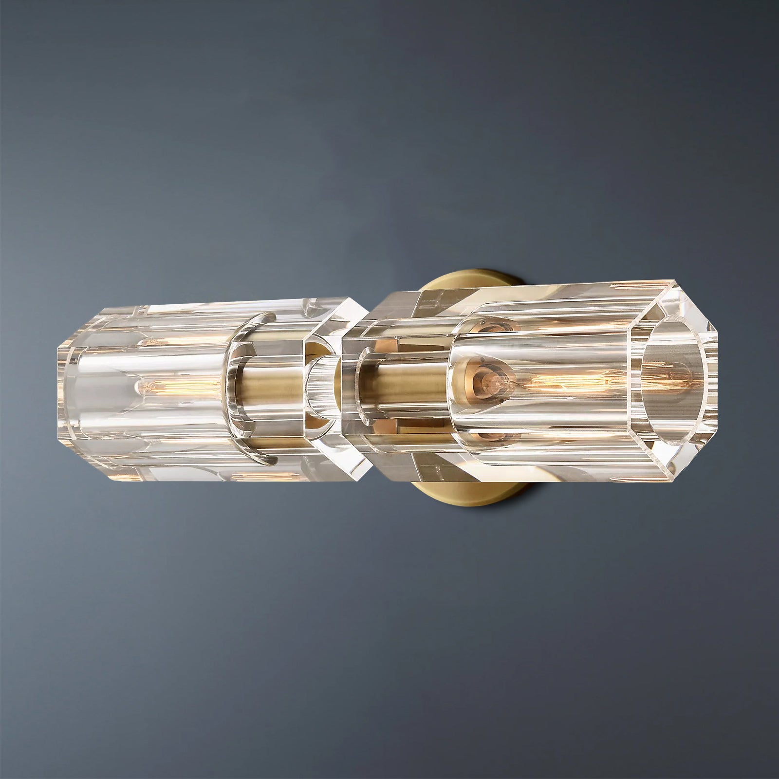 Arcachon Brass Double Head Wall Sconce