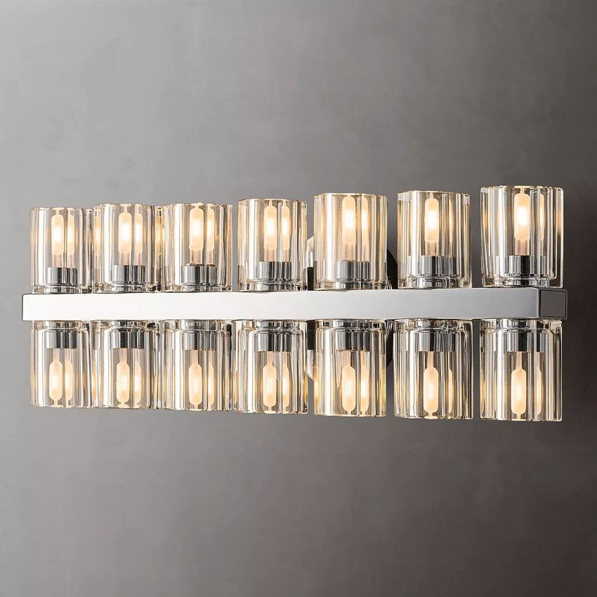 Arcachon 14-Light K9 Crystal Glass Modern Wall Lamp-konalight
