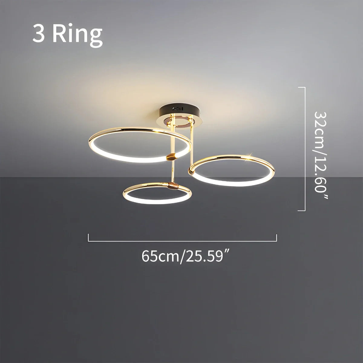 Eloer Metal Circular Chandelier Ceiling Lamp