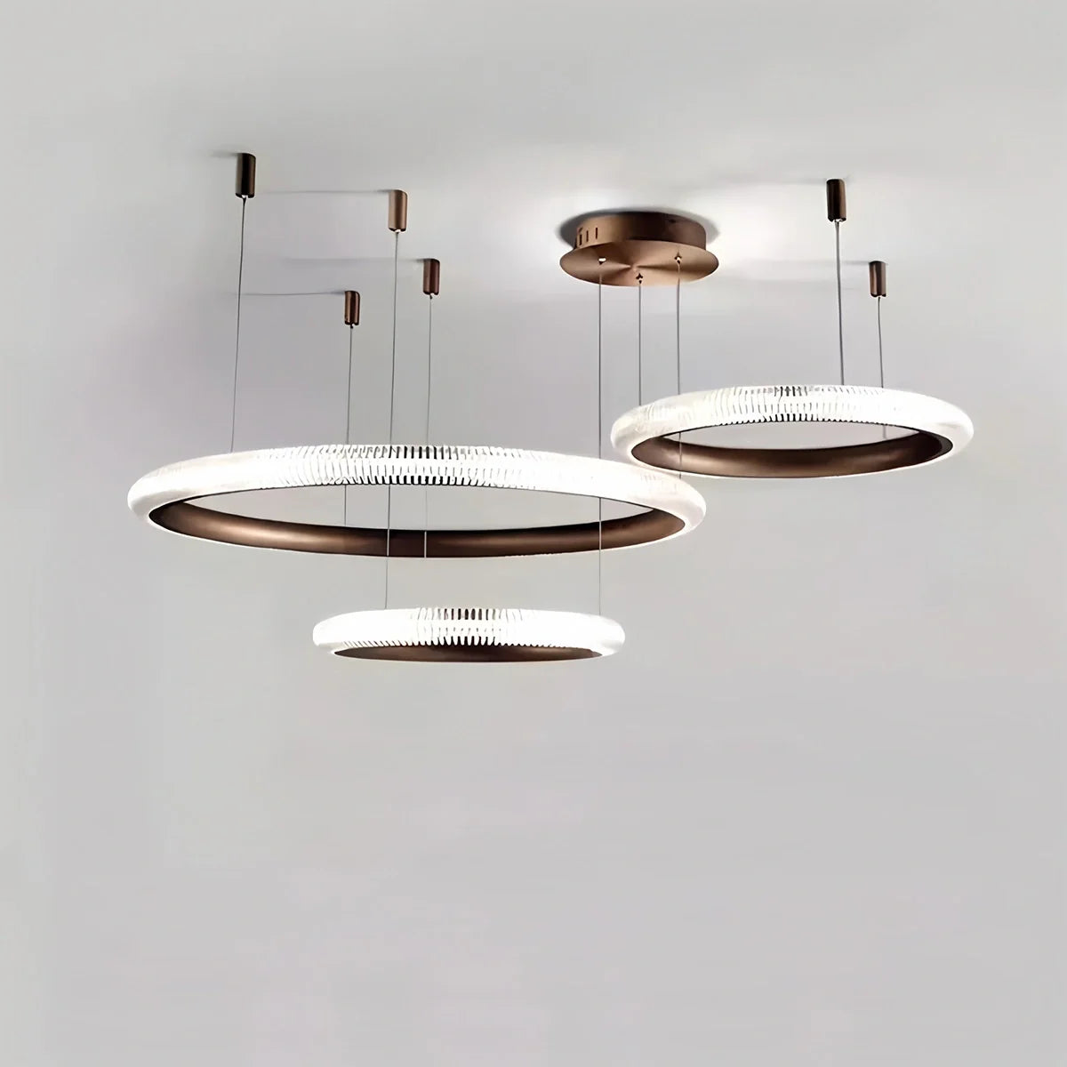 Eloer Nordic Circular Chandelier for Living Room