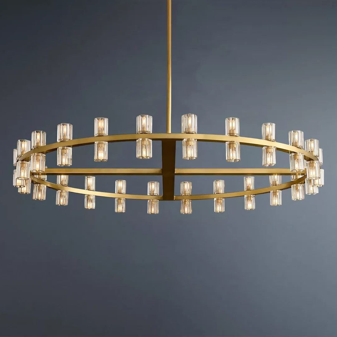 Arcachon Wine Cup Led Round Chandelier 48"-konalight