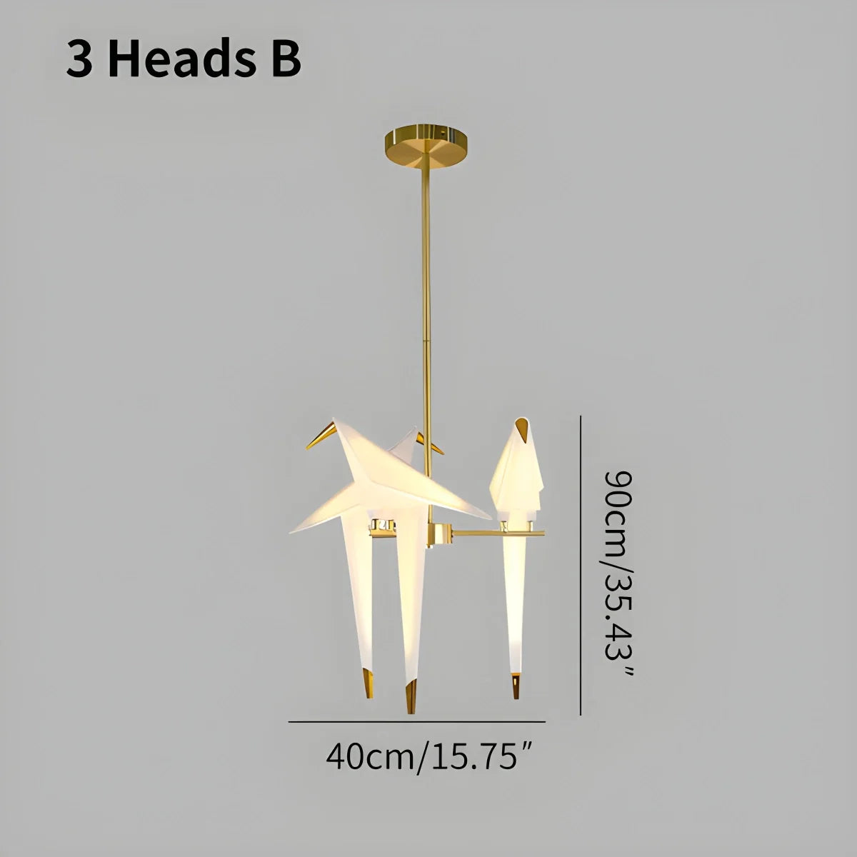 Eloer Paper Crane Bird Chandelier for Dining Room