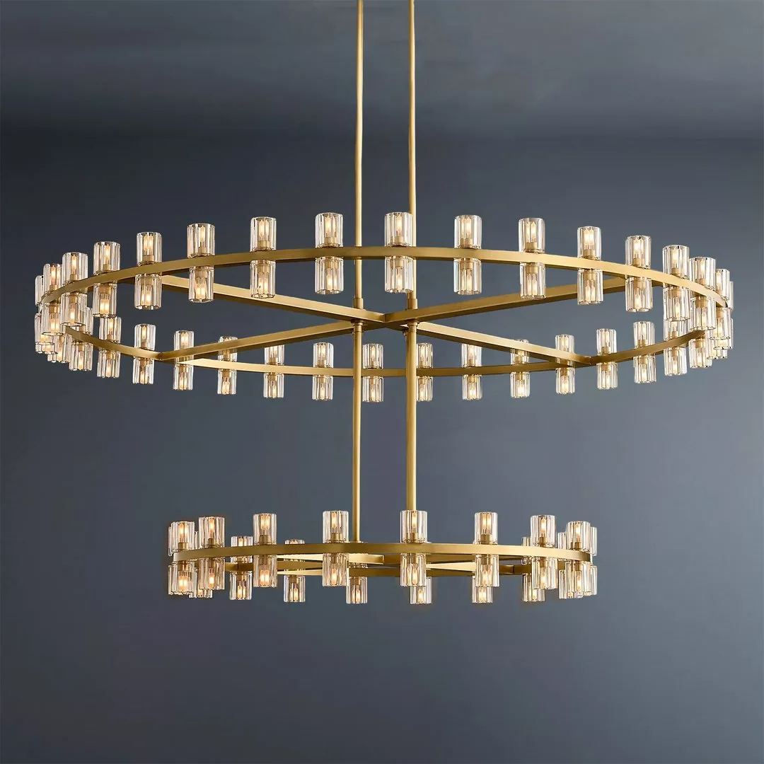 Arcachon LED Round Two-tier Chandelier 60"