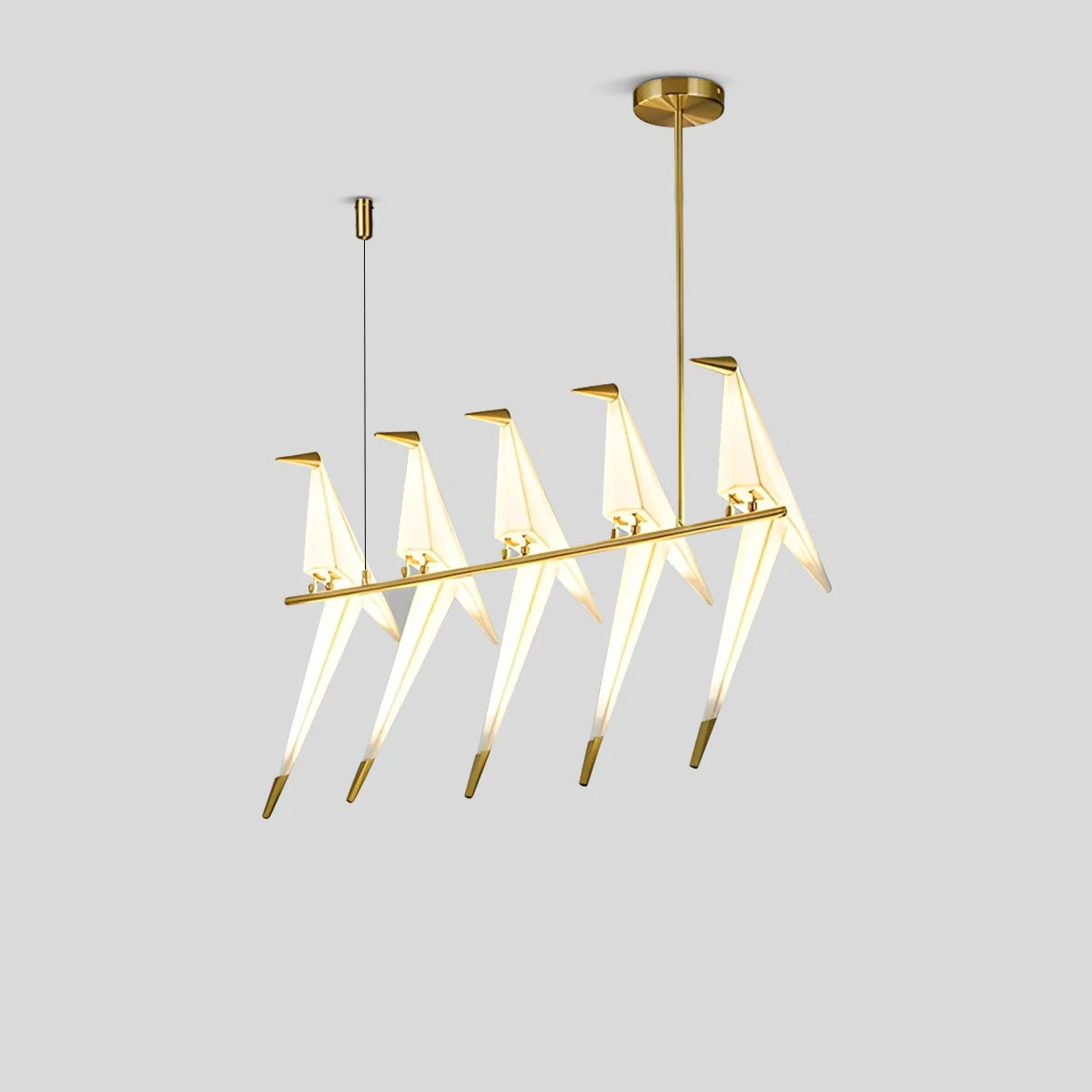 Eloer Paper Crane Bird Chandelier for Dining Room