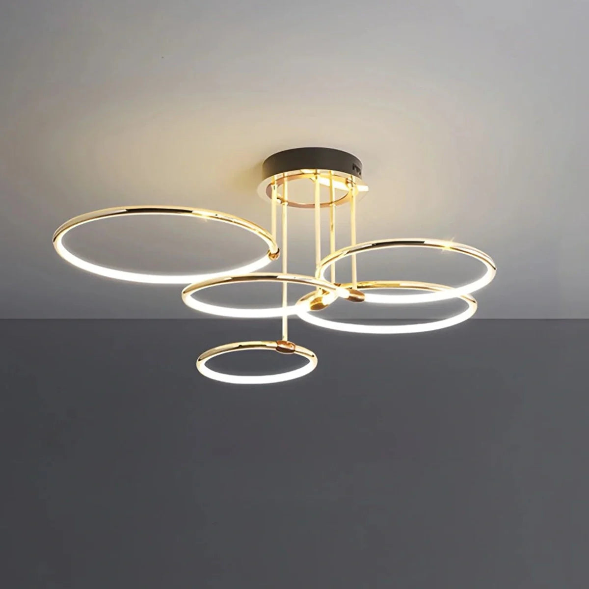 Eloer Metal Circular Chandelier Ceiling Lamp