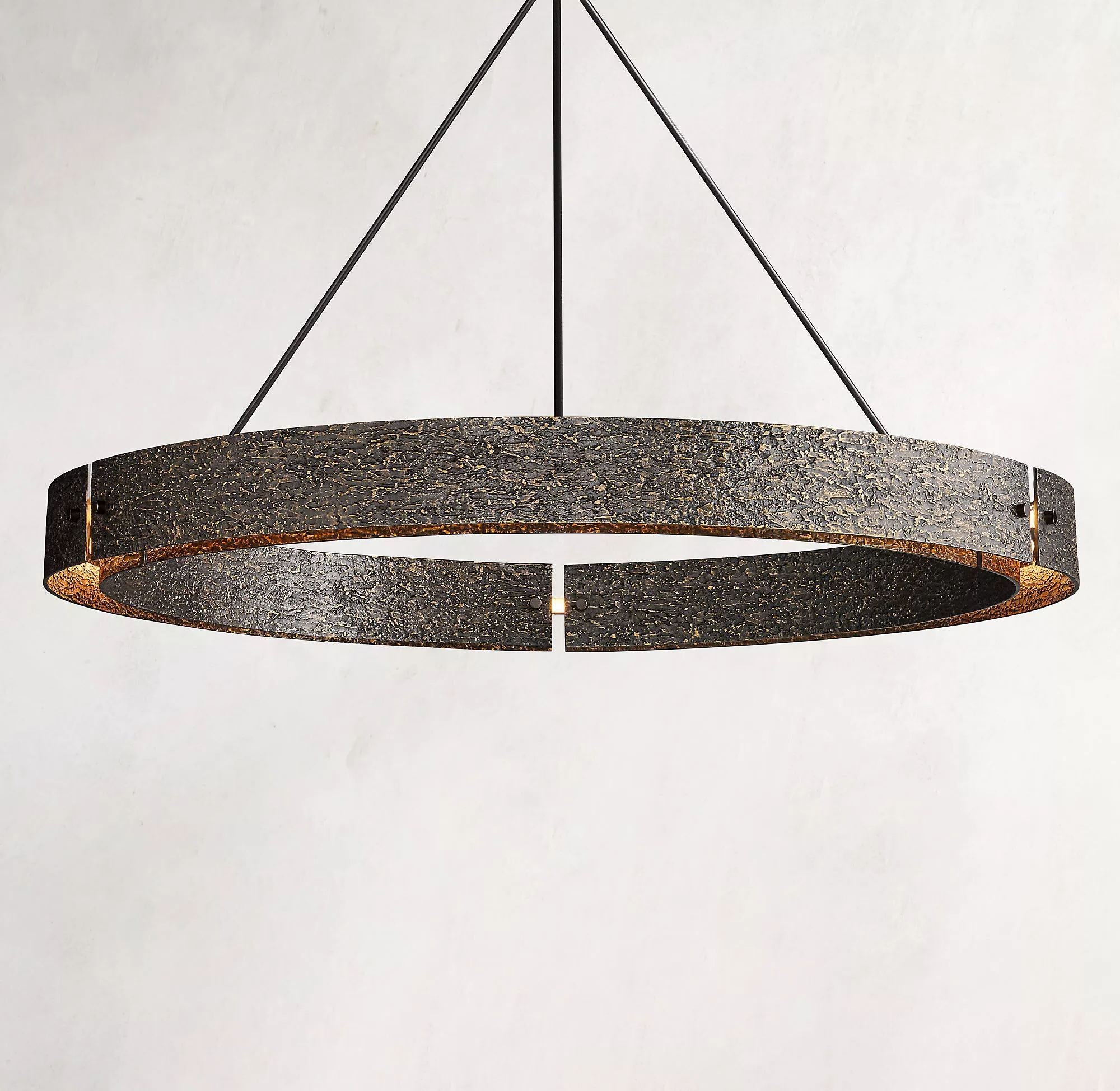 Vouvray Round Brass Chandelier D36"/D48"/D60"-konalight