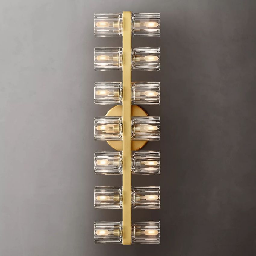 Arcachon 14-Light K9 Crystal Glass Modern Wall Lamp-konalight
