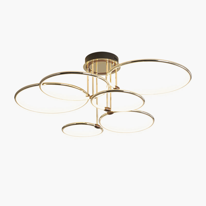 Eloer Metal Circular Chandelier Ceiling Lamp