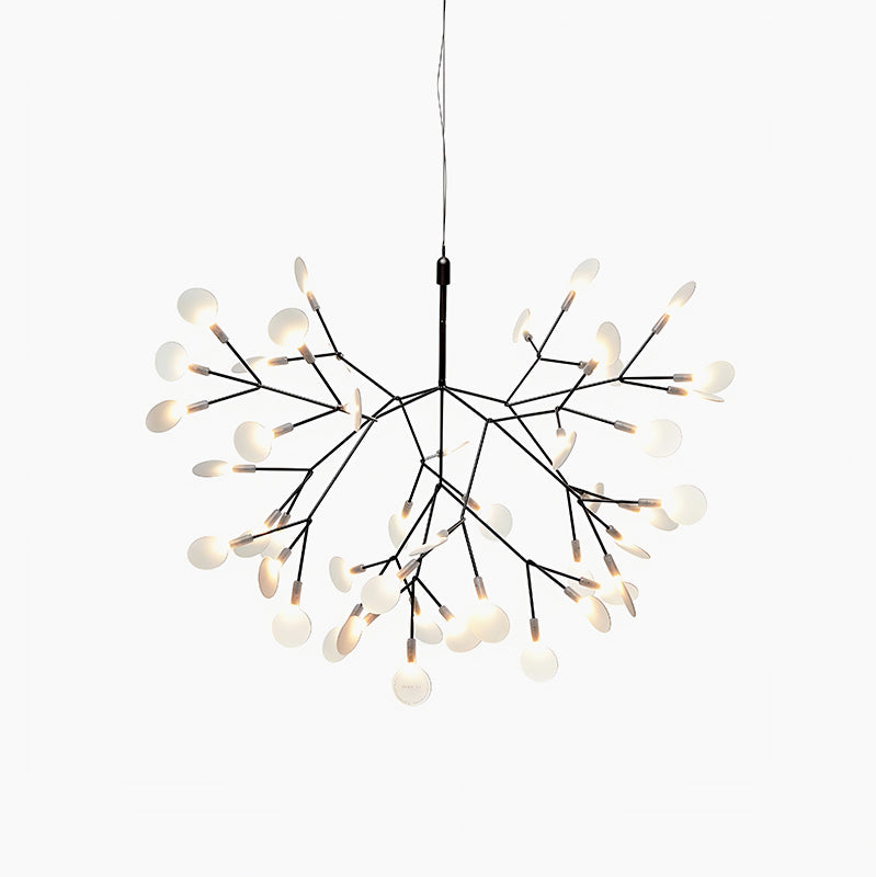 Eloer Black Firefly LED Chandelier for Dining Room