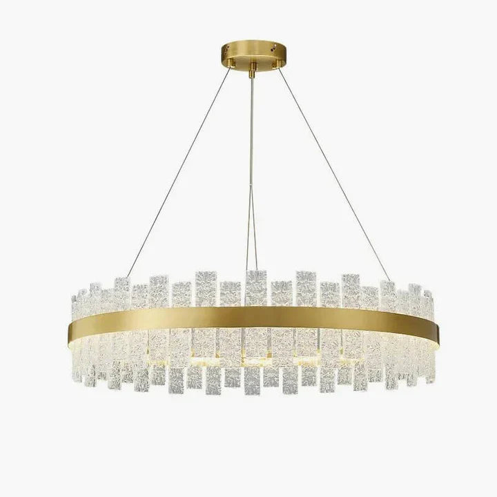 Eloer Modern Frosted Glass Crystal Chandelier