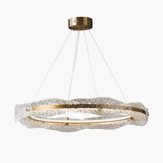Eloer Water Pattern Glass Chandelier for Living Room