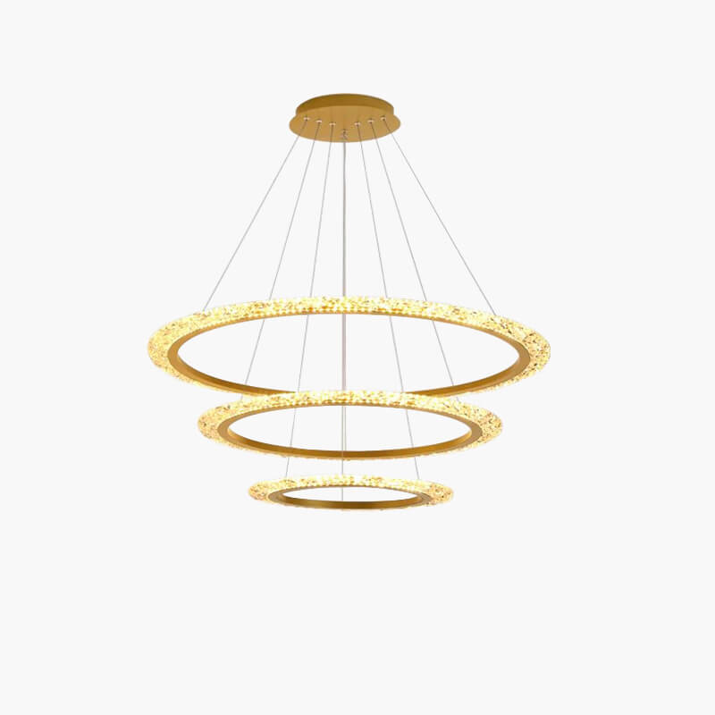 Eloer Light Luxury Ring Chandelier for Living Room