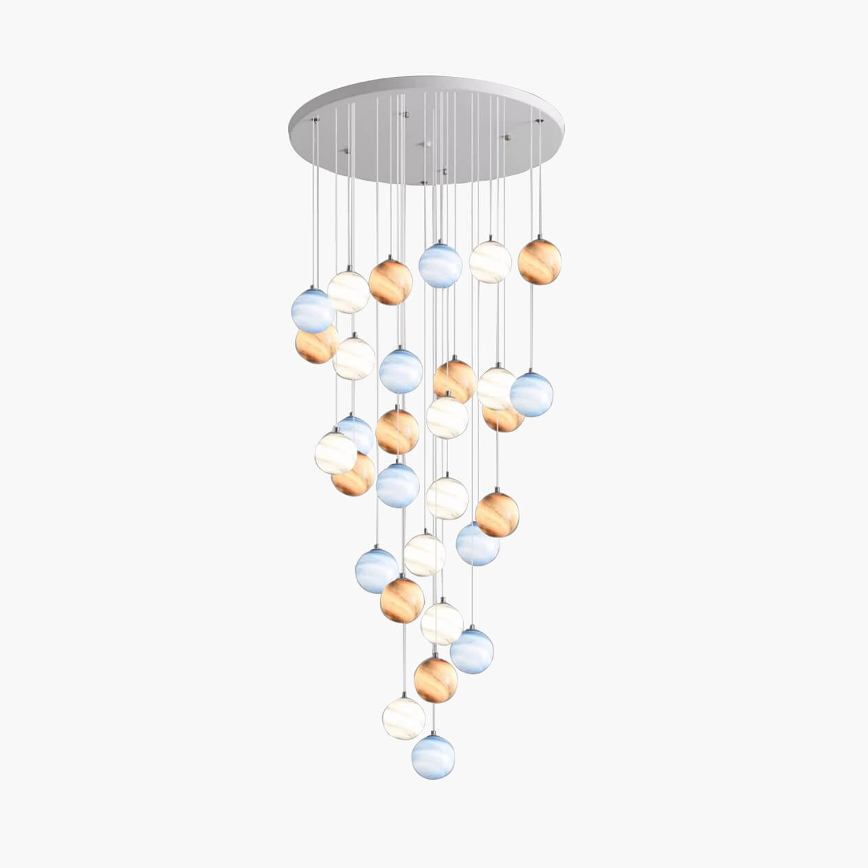 Eloer Modern Attic 3D Moon Celestial Chandelier