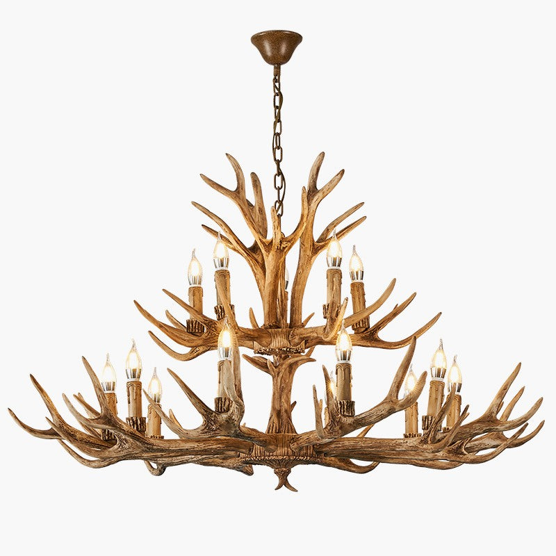 Eloer Antler Shape Resin Chandelier for Living Room