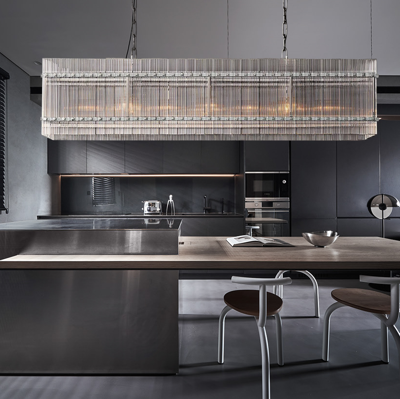 Modern San Marcol Cake Linear Luxury Chandelier 72"