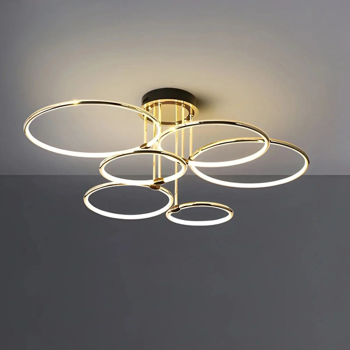 Eloer Metal Circular Chandelier Ceiling Lamp