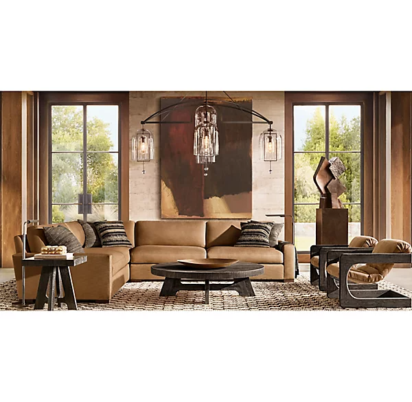 Fulcrum Round Chandelier 73" For Living Room-konalight