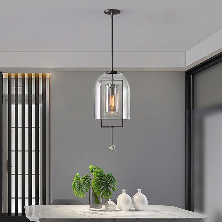 Fulcrum Utilitaire Design Sense Grand Pendant Light 15" For Living Roo
