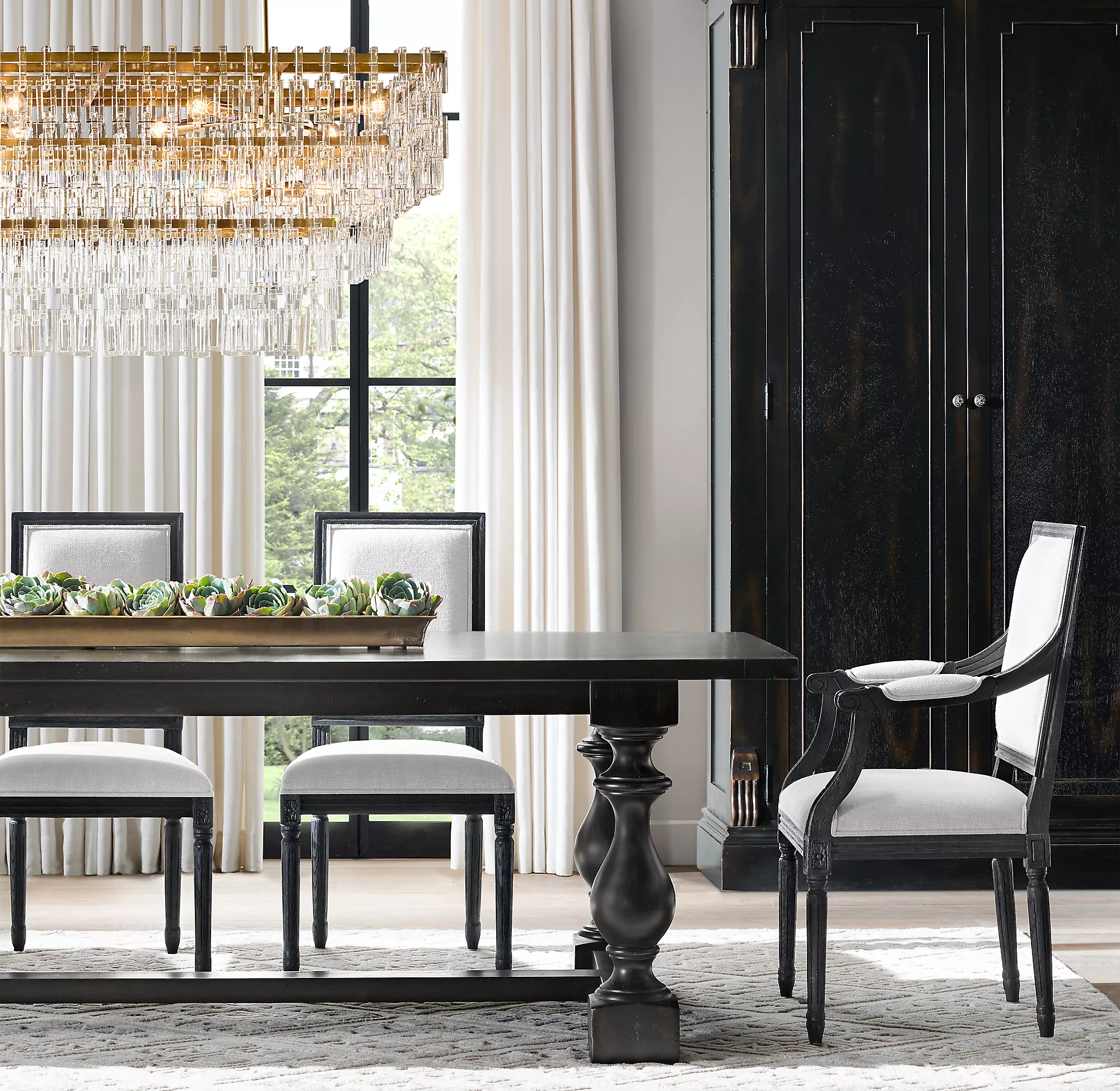 Marignan Tiered Rectangular Chandelier 60"-konalight