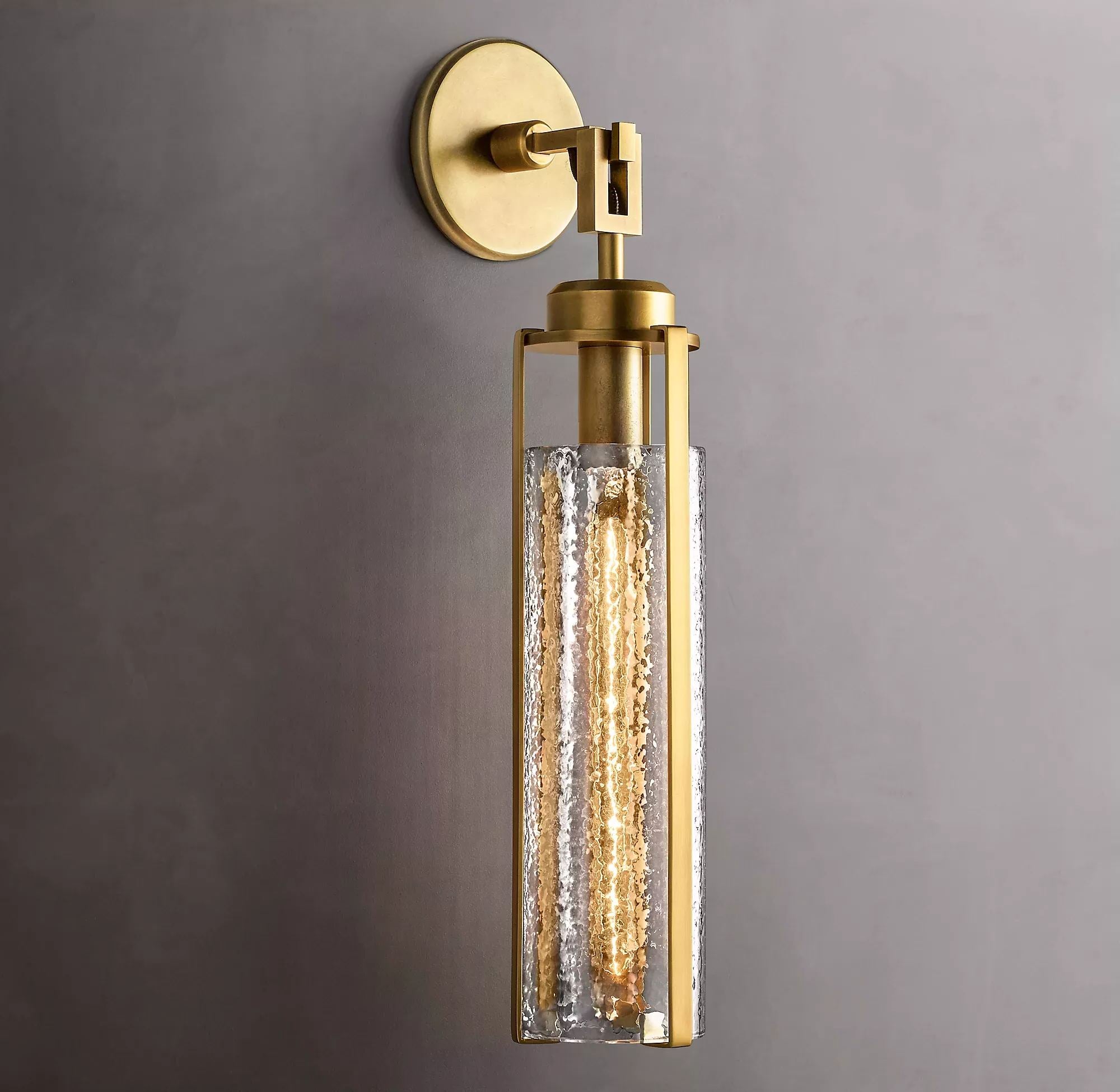 Bamcee Finish Glass Shade Wall Sconces Modern Wall Lamp-konalight