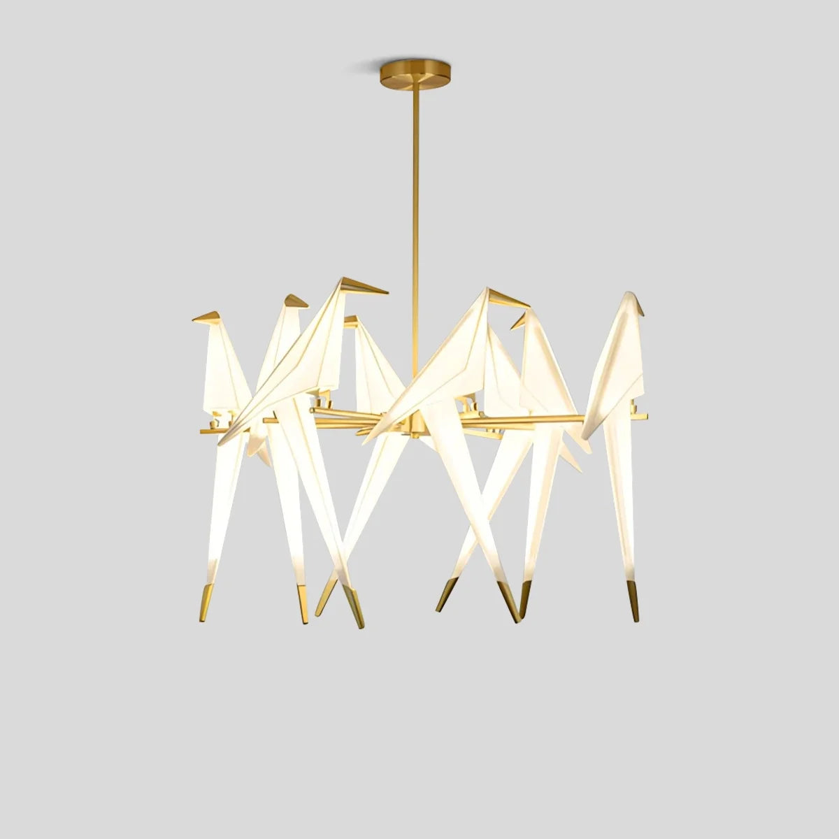 Eloer Paper Crane Bird Chandelier for Dining Room