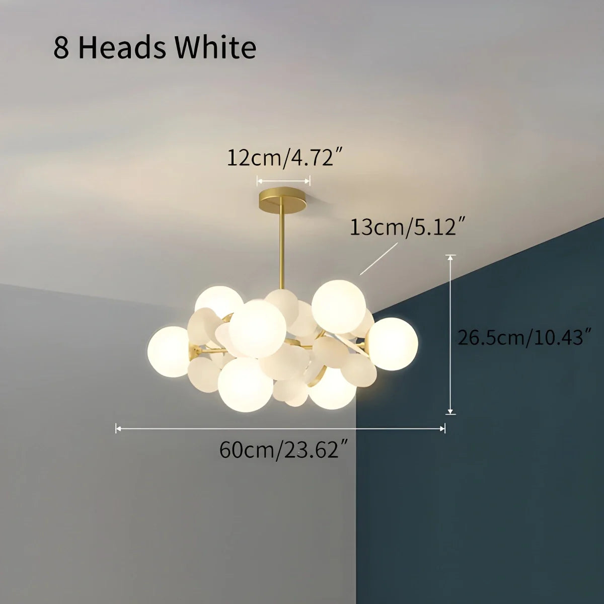 Eloer Colorful Flash Modern Chandelier for Bedroom