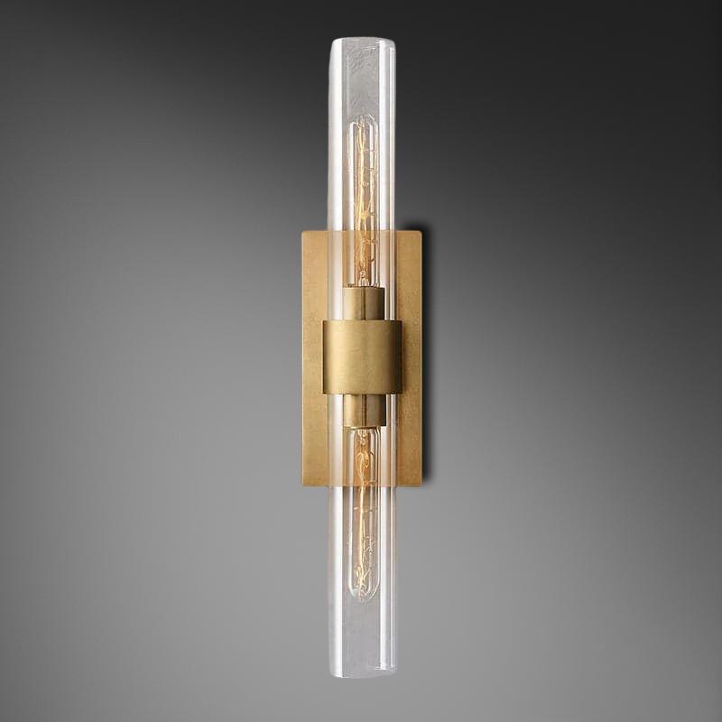 Bamcee Glass Shaded Linear Wall Sconce 23"H Modern Wall Lamp-konalight