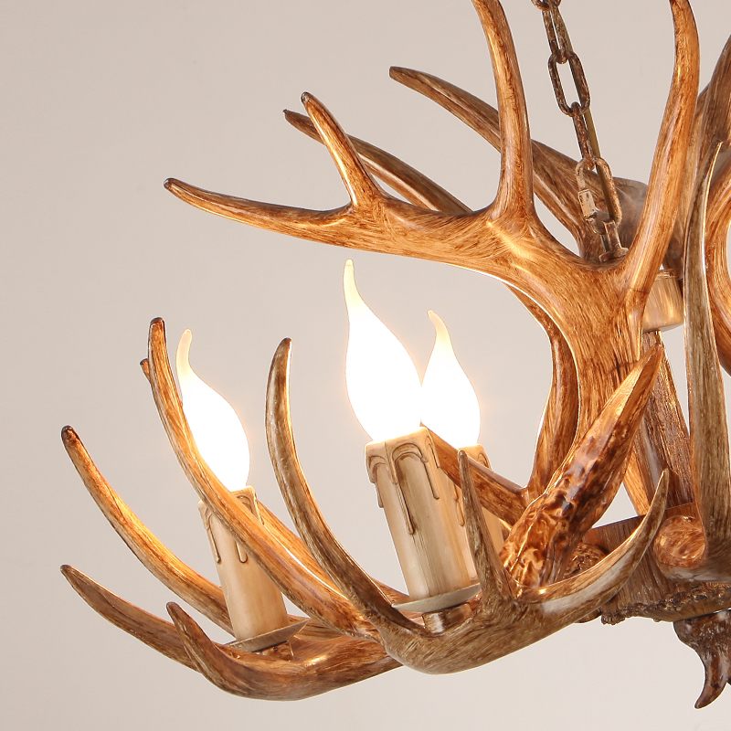 Eloer Antler Shape Resin Chandelier for Living Room