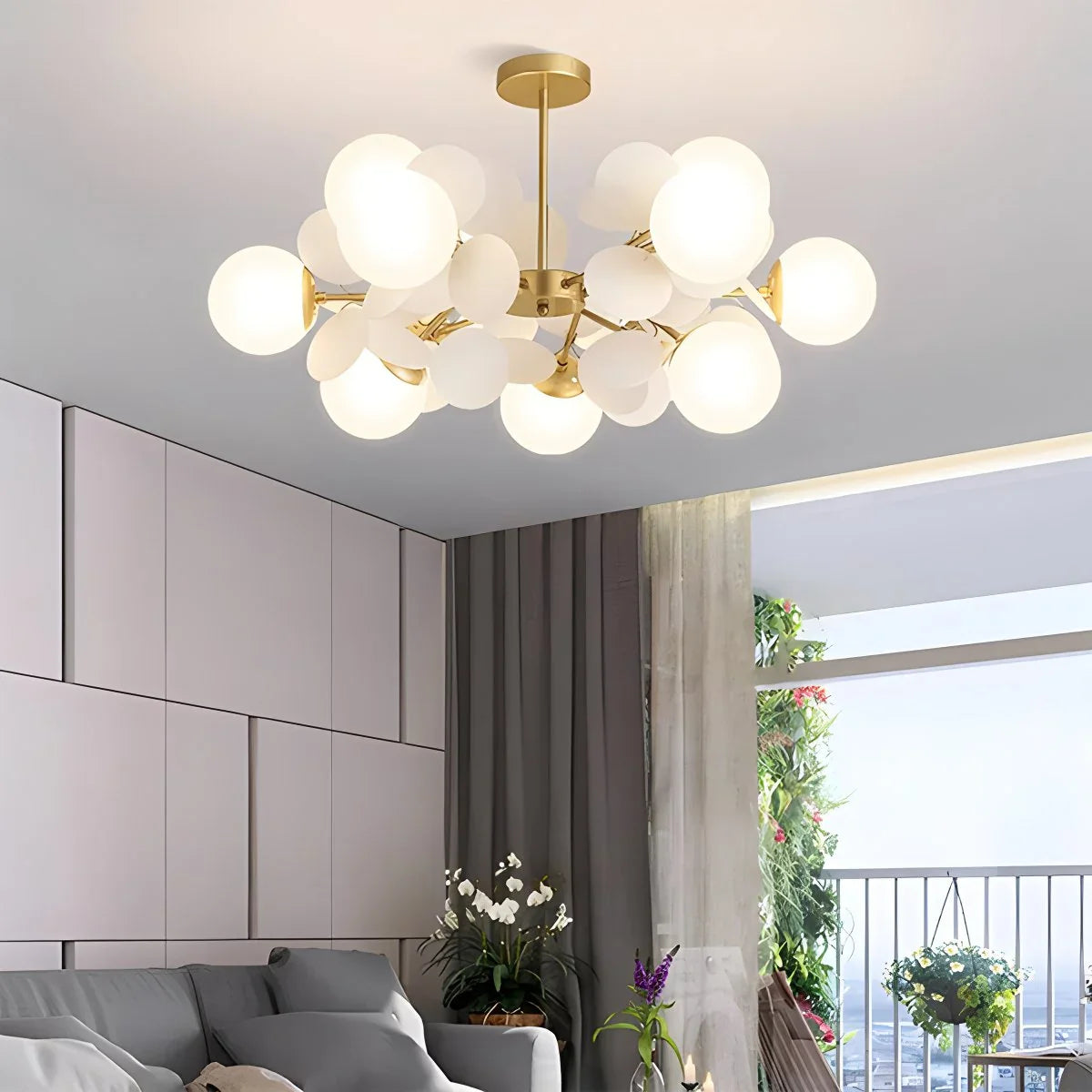 Eloer Colorful Flash Modern Chandelier for Bedroom