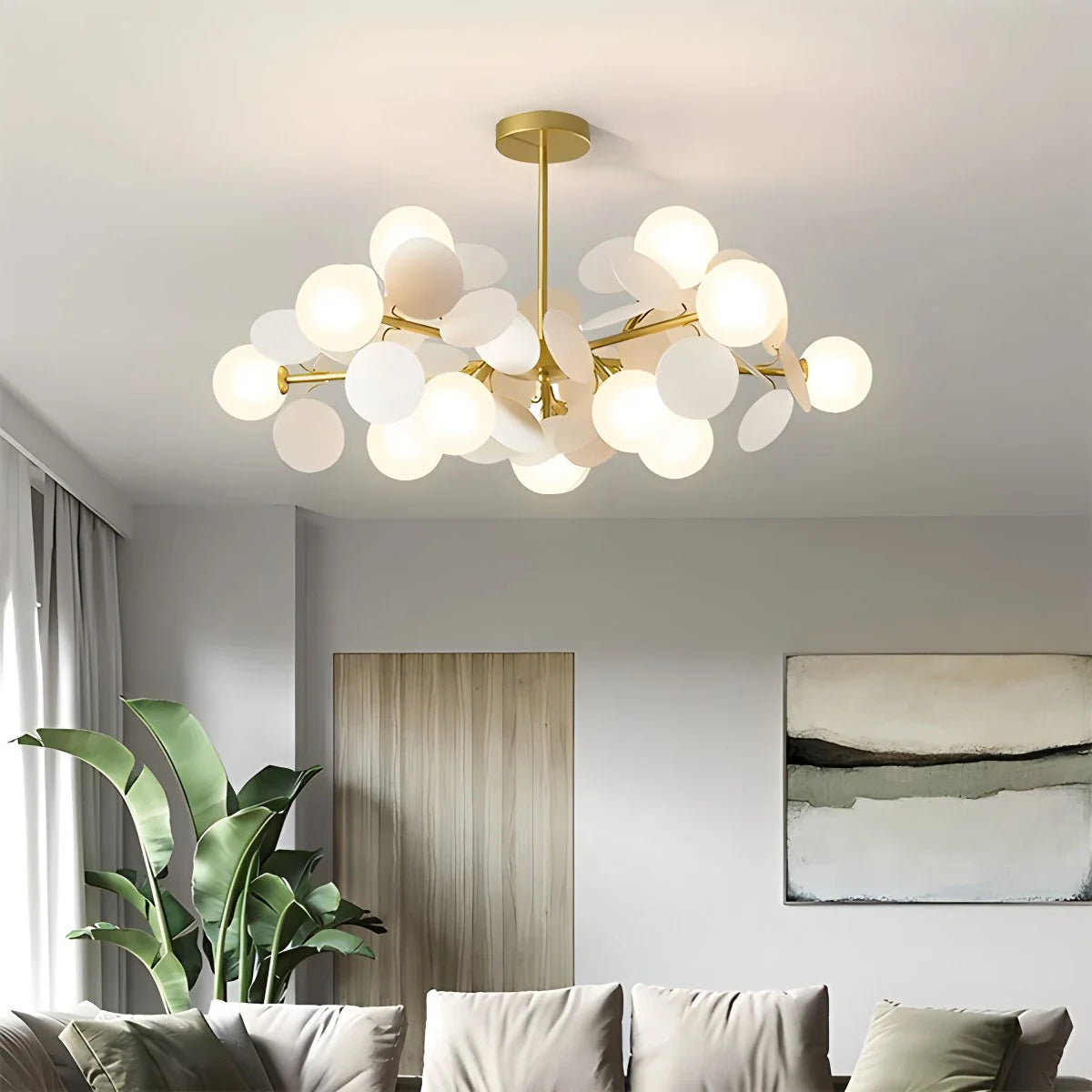 Eloer Colorful Flash Modern Chandelier for Bedroom