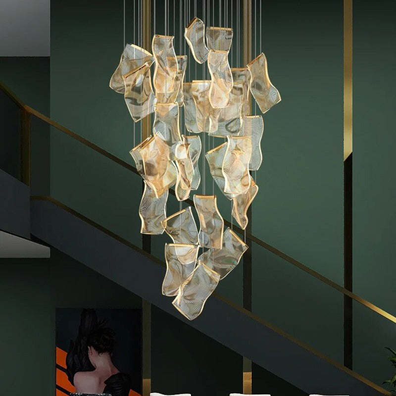 Eloer Light Luxury Art Large Chandelier for Living Room