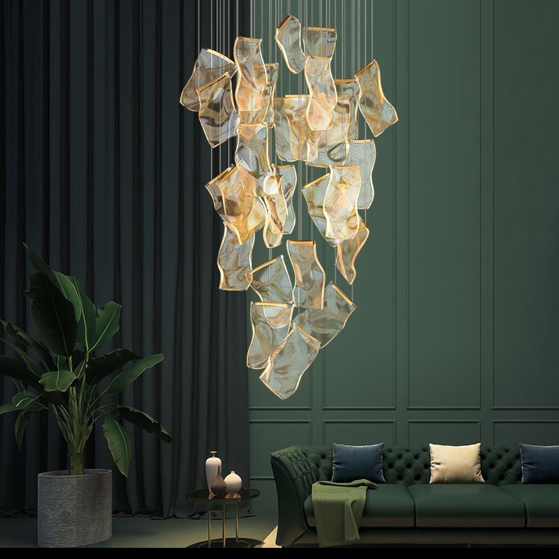 Eloer Light Luxury Art Large Chandelier for Living Room