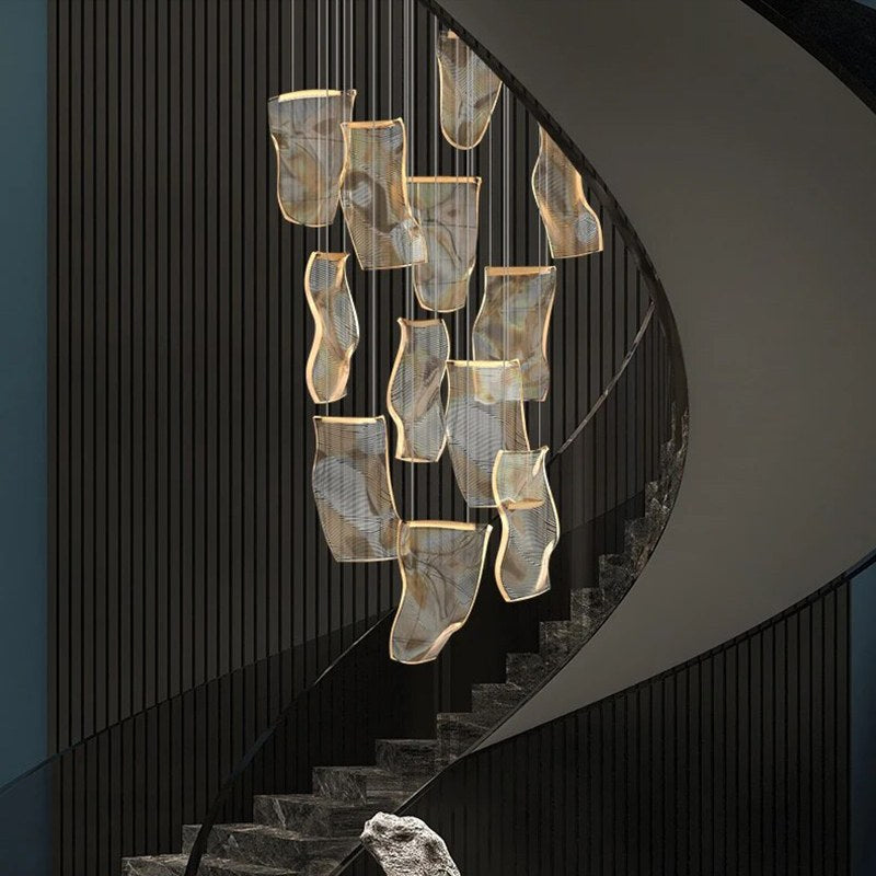 Eloer Light Luxury Art Large Chandelier for Living Room