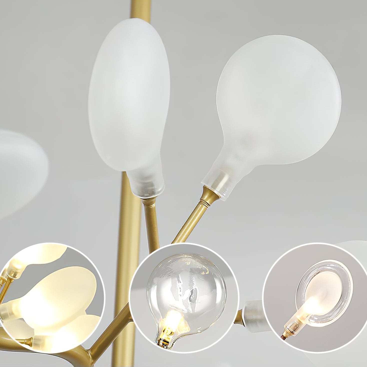 Eloer Firefly Sputnik LED Chandelier for Bedroom