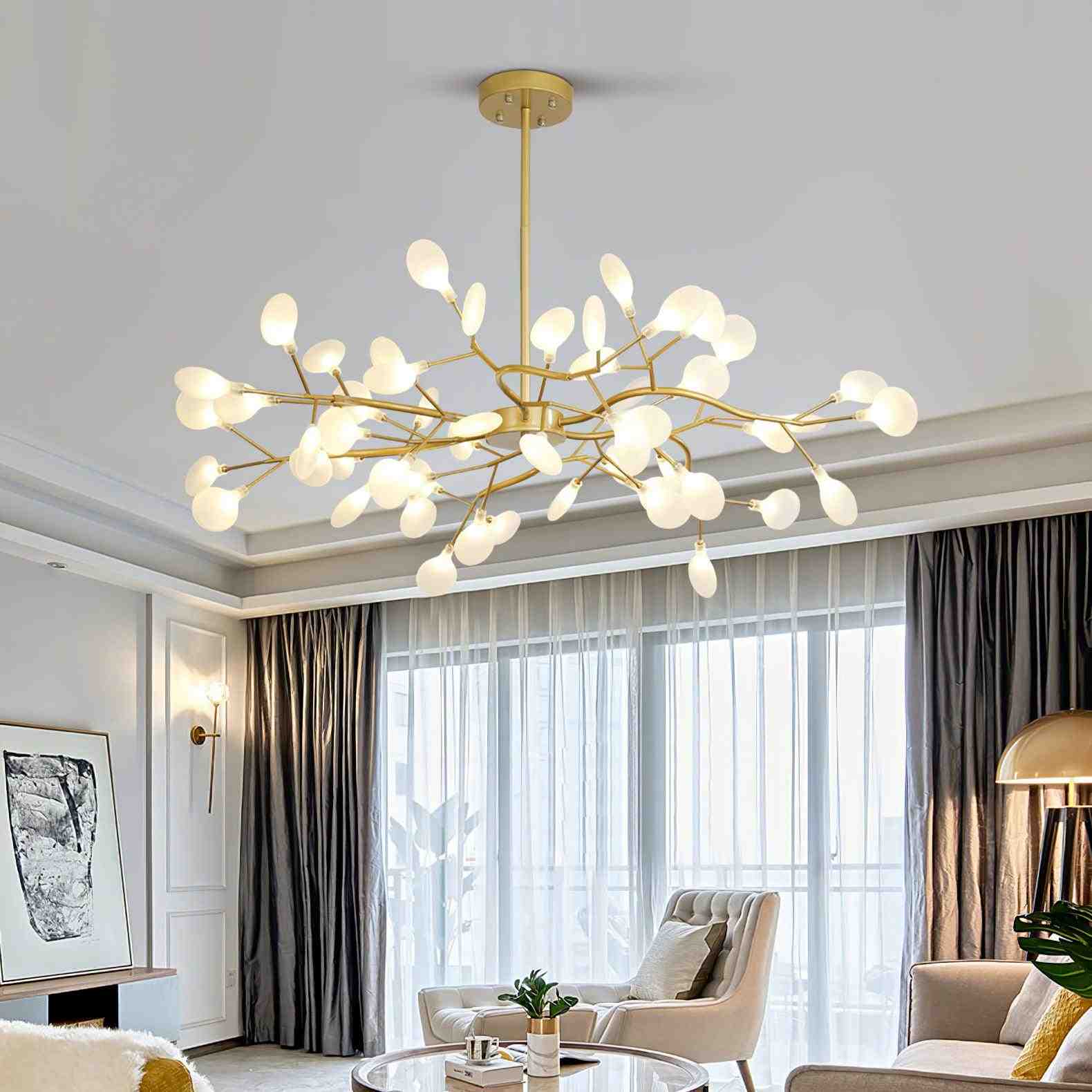 Eloer Firefly Sputnik LED Chandelier for Bedroom