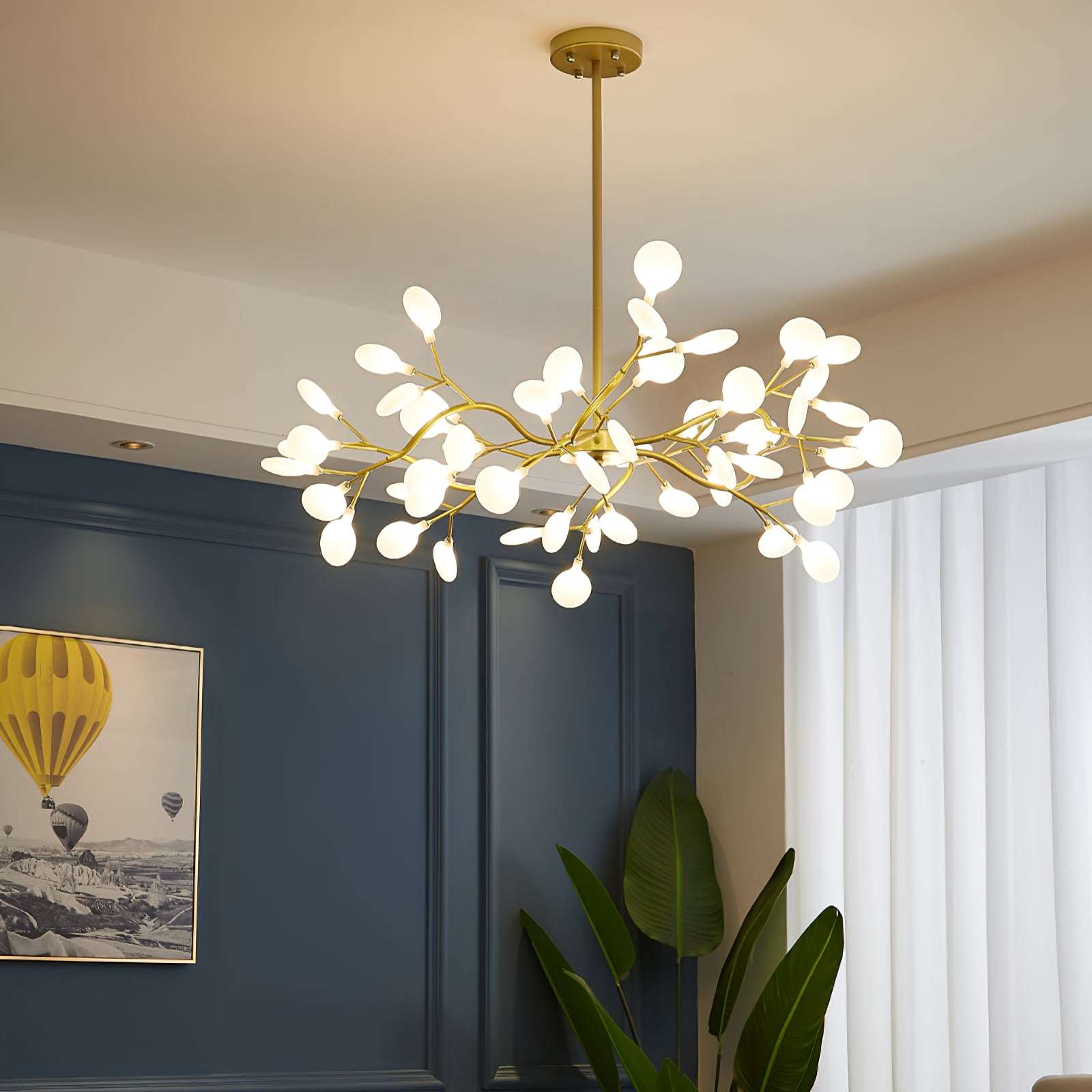 Eloer Firefly Sputnik LED Chandelier for Bedroom