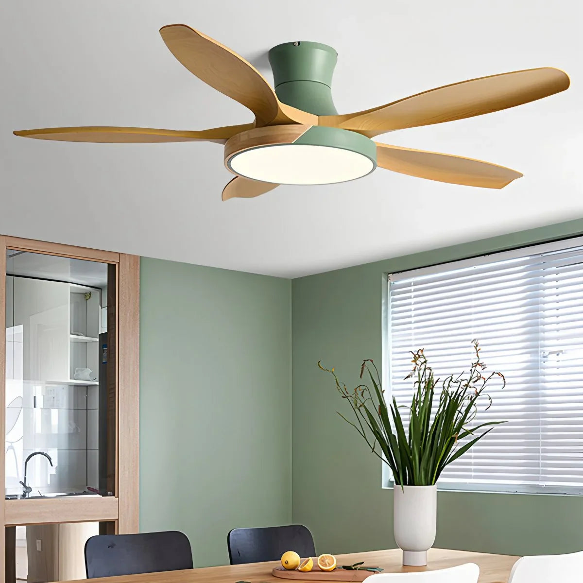 Eloer Nordic 5-Blade LED Ceiling Fan Light