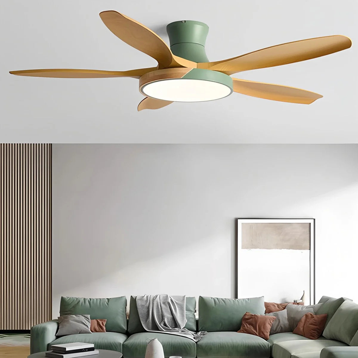 Eloer Nordic 5-Blade LED Ceiling Fan Light