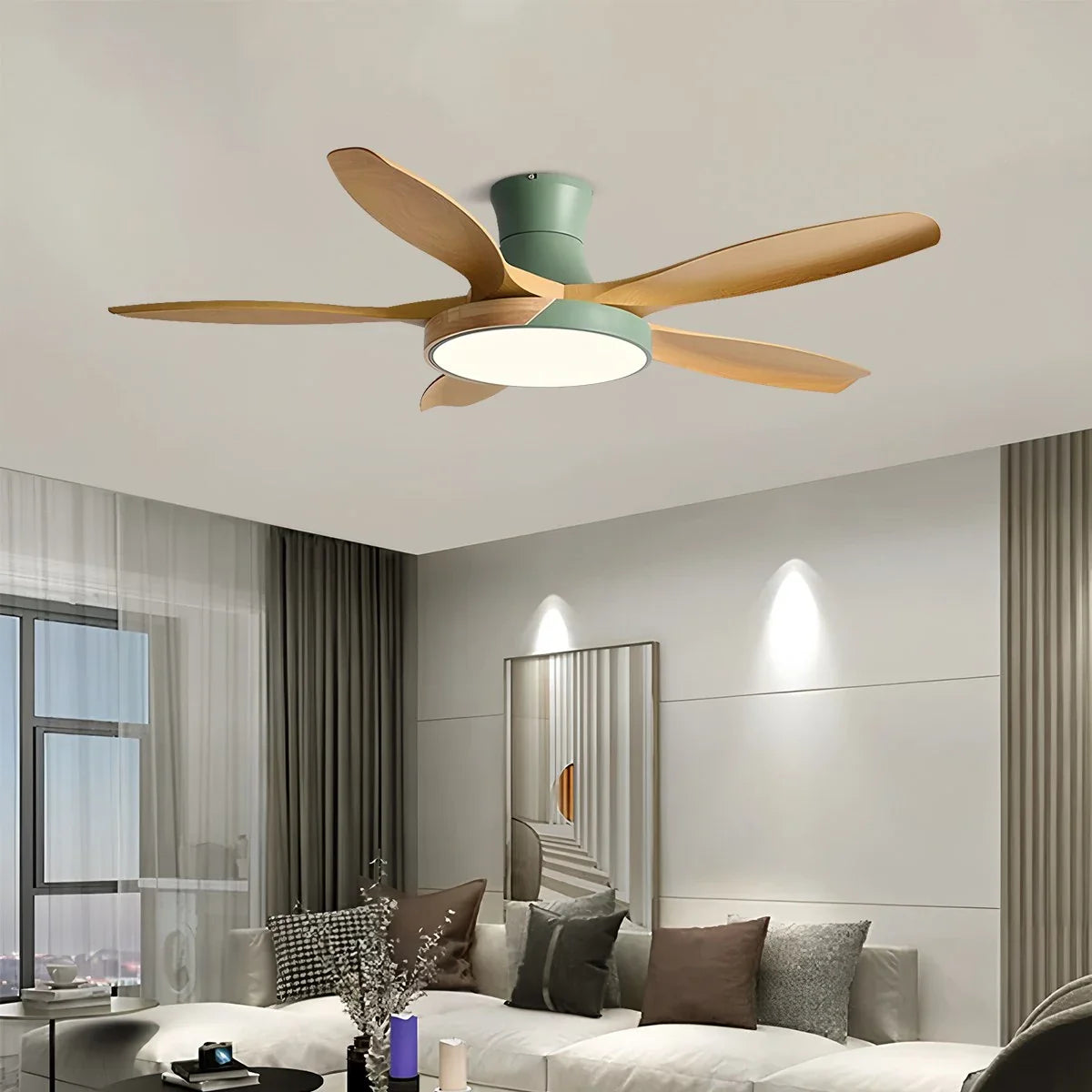 Eloer Nordic 5-Blade LED Ceiling Fan Light