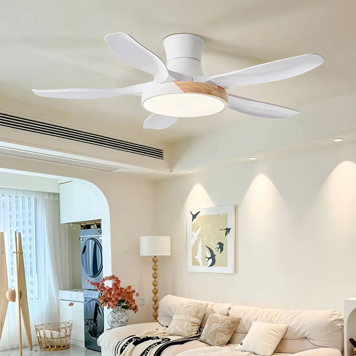 Eloer Nordic 5-Blade LED Ceiling Fan Light