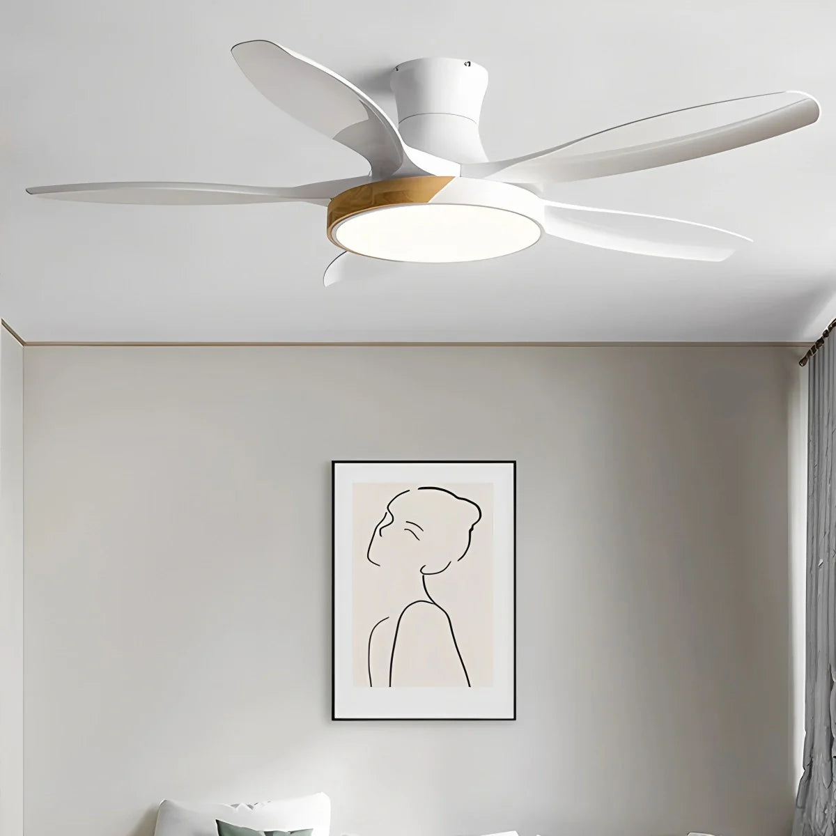Eloer Nordic 5-Blade LED Ceiling Fan Light