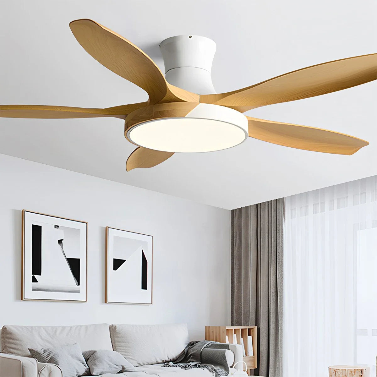 Eloer Nordic 5-Blade LED Ceiling Fan Light
