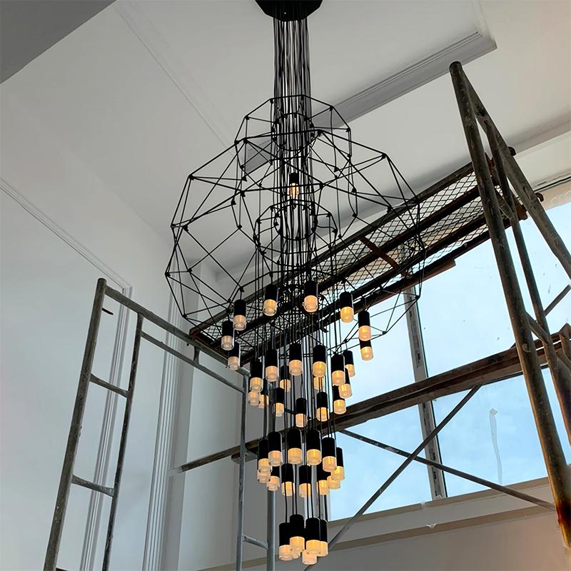 Eloer Wire Tiered Sculptural Chandelier