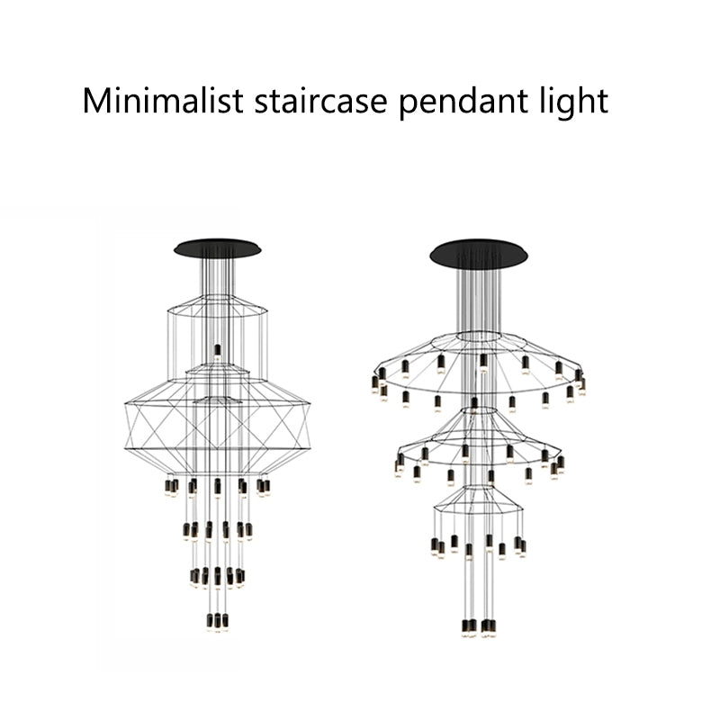 Eloer Wire Tiered Sculptural Chandelier