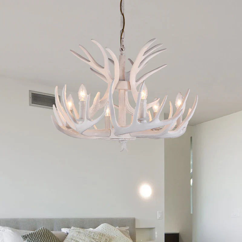 Eloer Antler Shape Resin Chandelier for Living Room