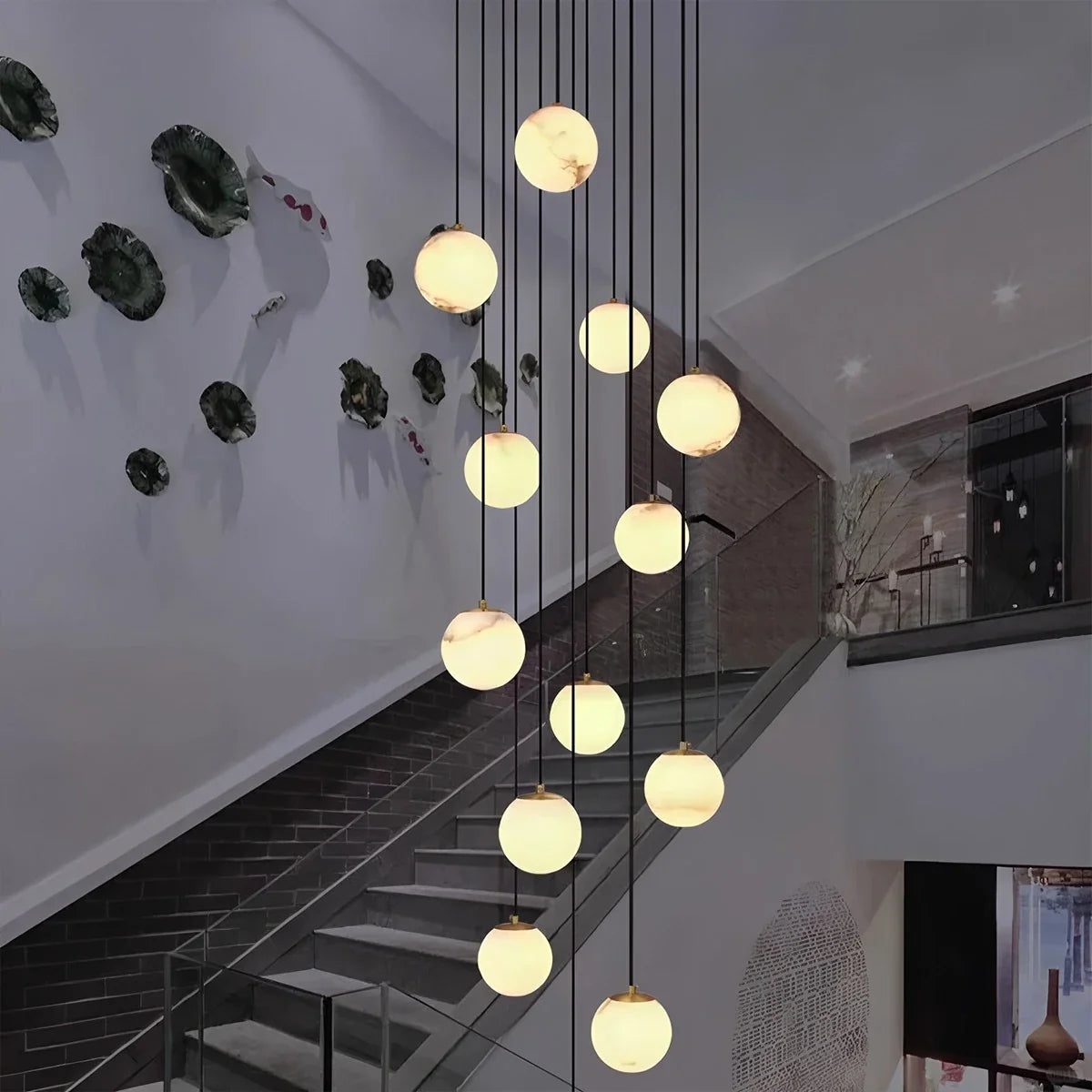 Eloer Modern Attic 3D Moon Celestial Chandelier
