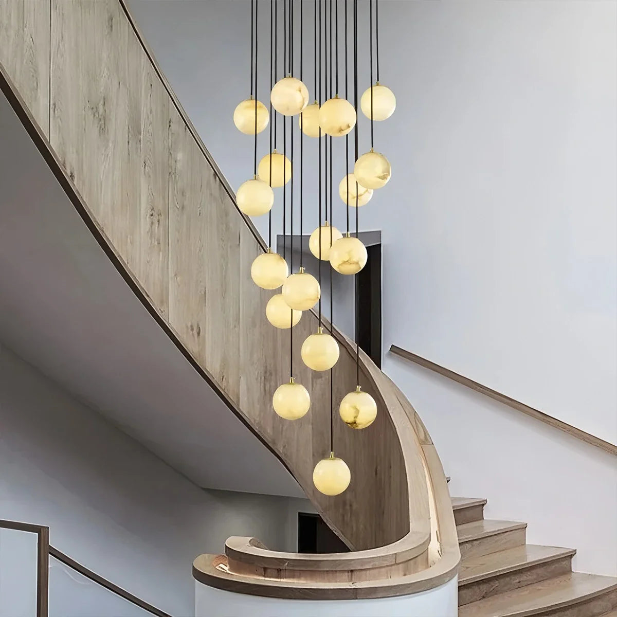 Eloer Modern Attic 3D Moon Celestial Chandelier