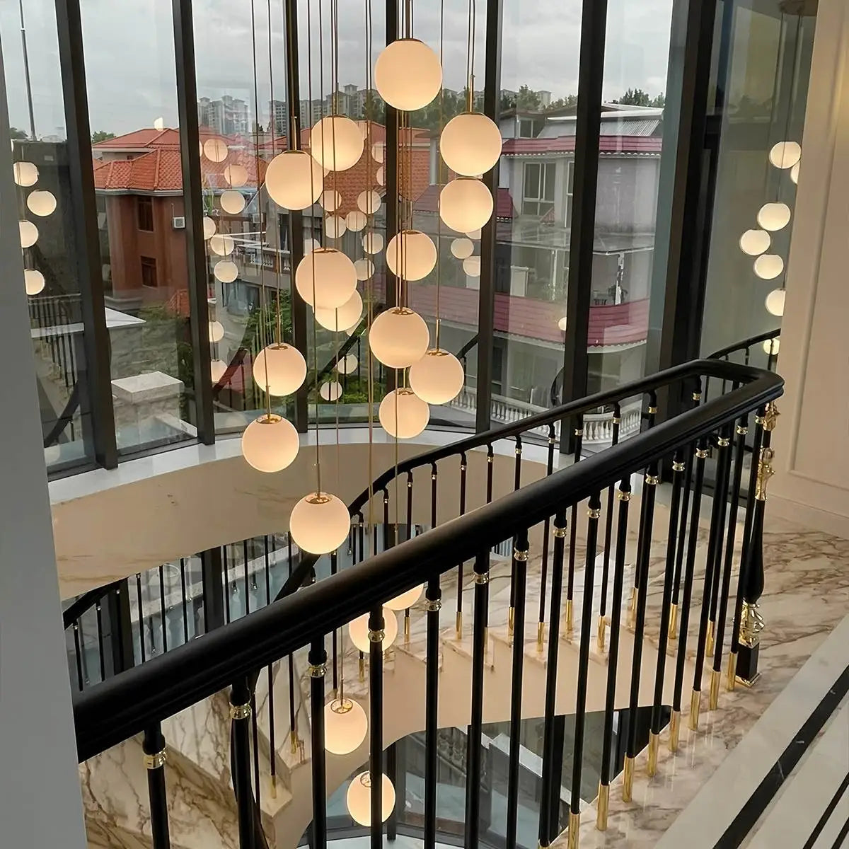 Eloer Modern Attic 3D Moon Celestial Chandelier