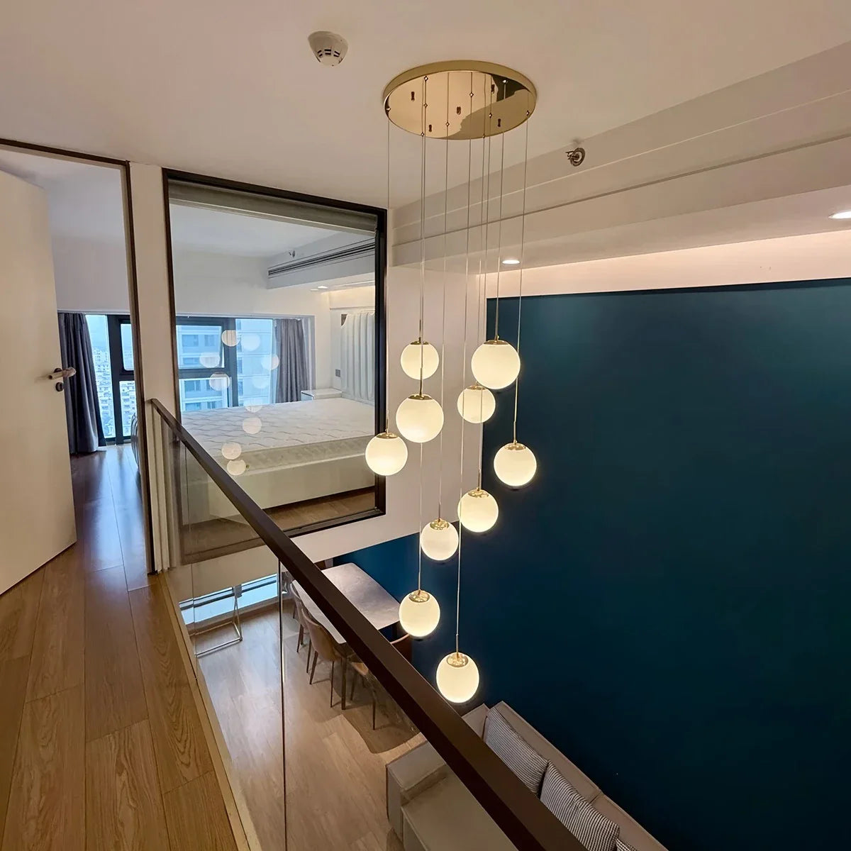 Eloer Modern Attic 3D Moon Celestial Chandelier
