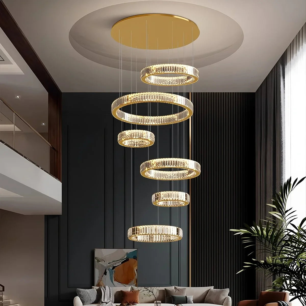 Eloer Nordic Circular Villa Crystal Chandelier